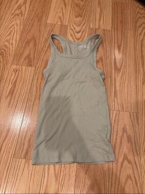 aerie Ribbed Tank Top in Sage
